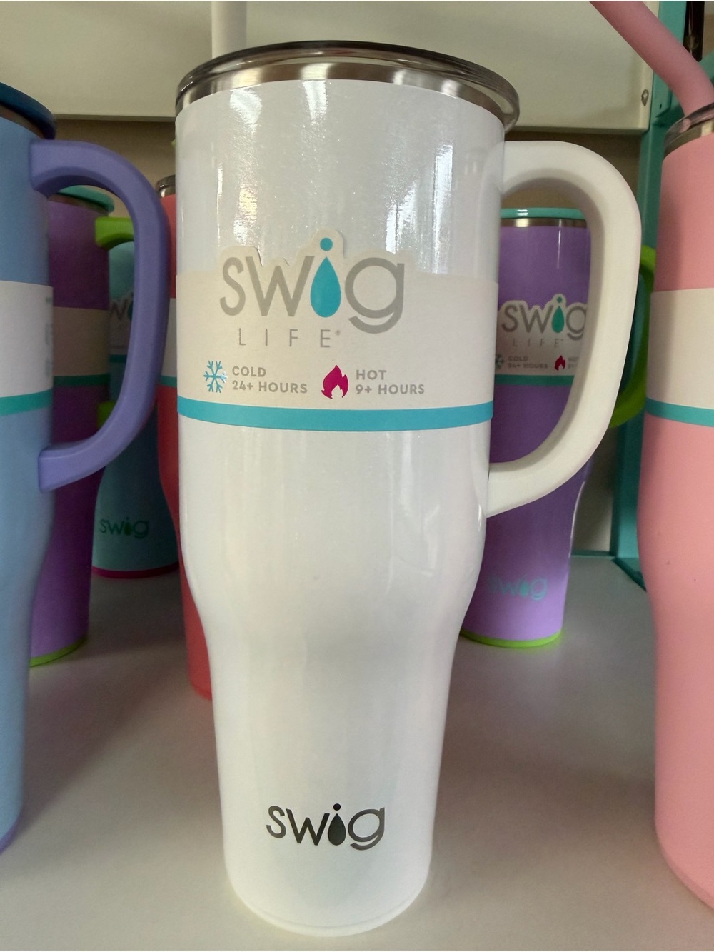 SWIG Life 40oz Tumbler - Sparkly White